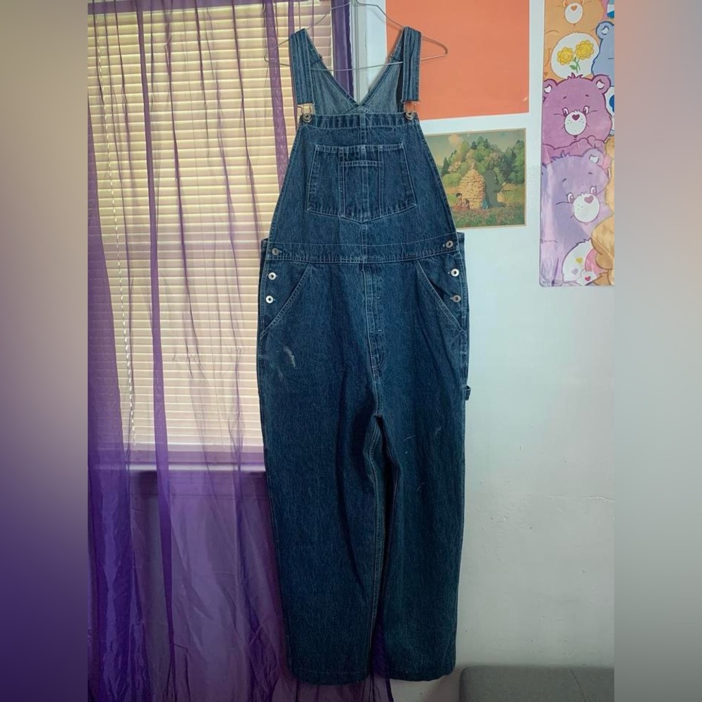 vintage carpenter denim overalls <3